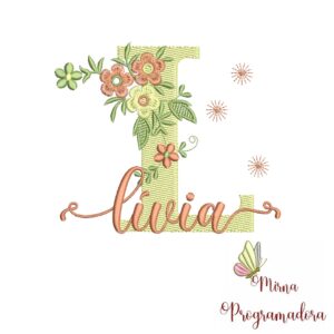 Matriz de Bordado - Nome Lívia