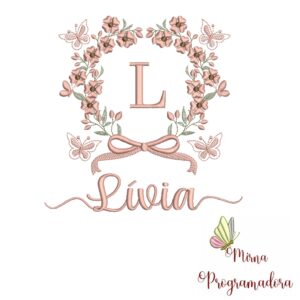 Matriz de Bordado Nome Lívia