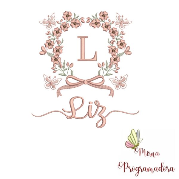 Matriz de Bordado Nome Liz