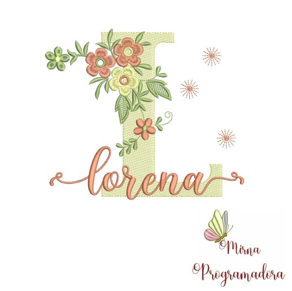 Matriz de Bordado - Nome Lorena