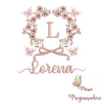 Matriz de Bordado Nome Lorena