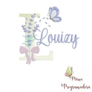 Matriz de Bordado - Nome Louizy