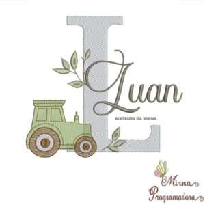 Matriz de Bordado Nome Luan