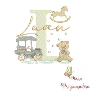Matriz de Bordado Nome Luan