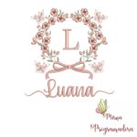 Matriz de Bordado Nome Luana