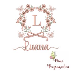 Matriz de Bordado Nome Luana