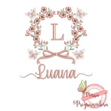 Matriz de Bordado Nome Luana