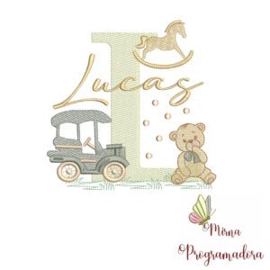 Matriz de Bordado Nome Lucas