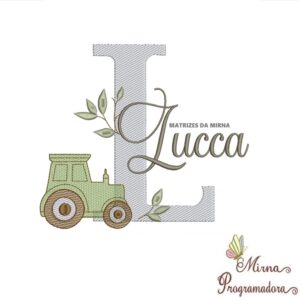 Matriz de Bordado Nome Lucca