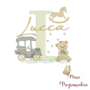 Matriz de Bordado Nome Lucca