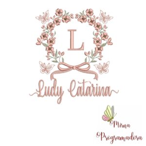 Matriz de Bordado Nome Ludy Catarina