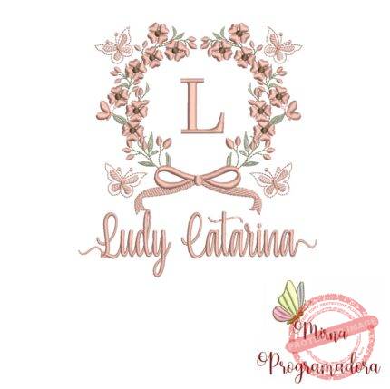 Matriz de Bordado Nome Ludy Catarina