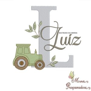 Matriz de Bordado Nome Luíz