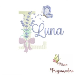 Matriz de Bordado - Nome Luna