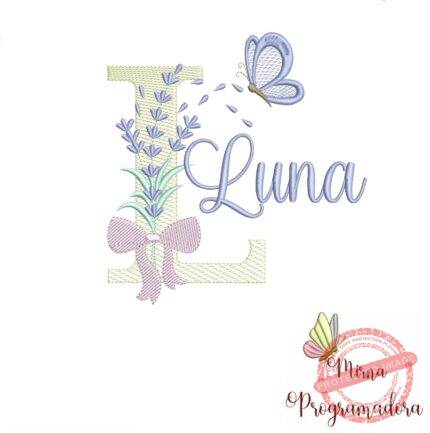 Matriz de Bordado - Nome Luna