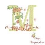 Matriz de Bordado - Nome Maitê