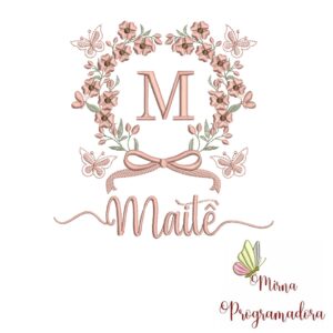 Matriz de Bordado Nome Maitê