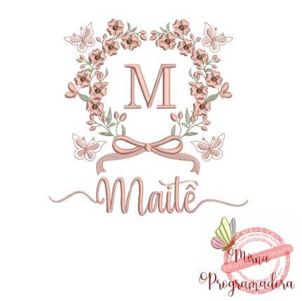 Matriz de Bordado Nome Maitê