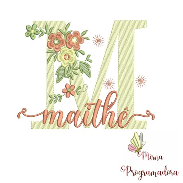 Matriz de Bordado - Nome Maithê