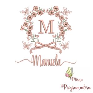 Matriz de Bordado Nome Manuela