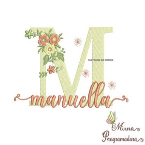 Matriz de Bordado - Nome Manuella