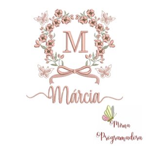 Matriz de Bordado Nome Márcia