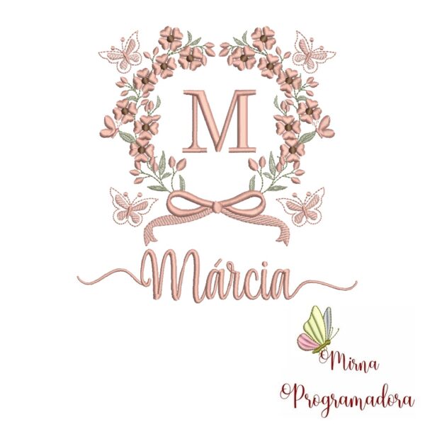 Matriz de Bordado Nome Márcia