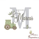 Matriz de Bordado Nome Marcos