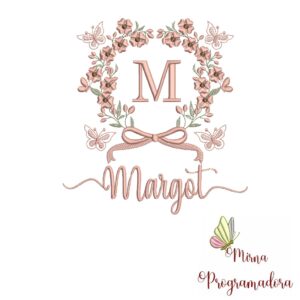 Matriz de Bordado Nome Margot
