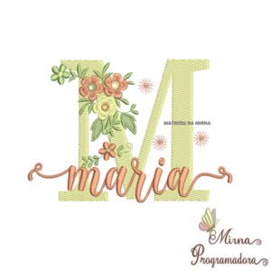 Matriz de Bordado - Nome Maria