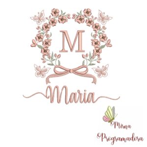 Matriz de Bordado Nome Maria