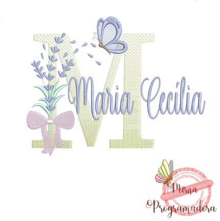Matriz de Bordado - Nome Maria Cecília