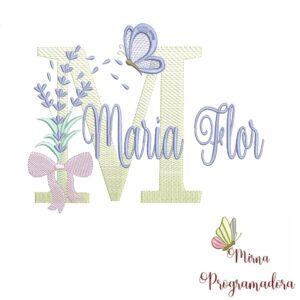 Matriz de Bordado - Nome Maria Flor