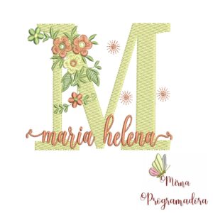 Matriz de Bordado - Nome Maria Helena