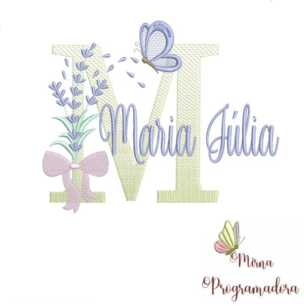 Matriz de Bordado - Nome Maria Júlia