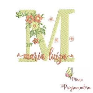 Matriz de Bordado - Nome Maria Luíza