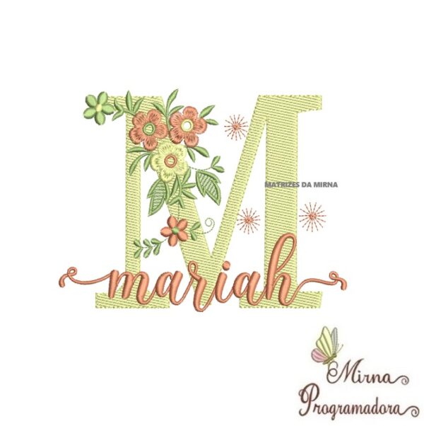 Matriz de Bordado - Nome Mariah