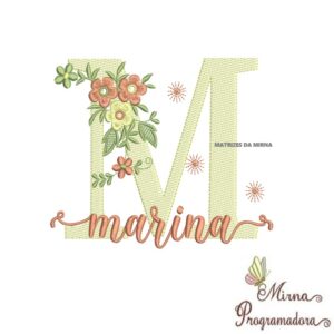 Matriz de Bordado - Nome Marina