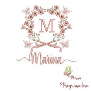 Matriz de Bordado Nome Marina