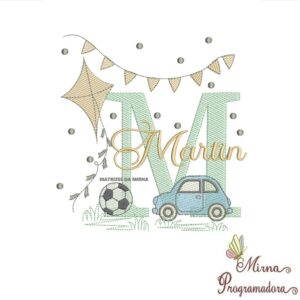 Matriz de Bordado Nome Martin