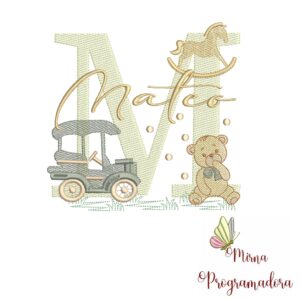 Matriz de Bordado Nome Mateo
