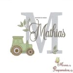 Matriz de Bordado Nome Mathias