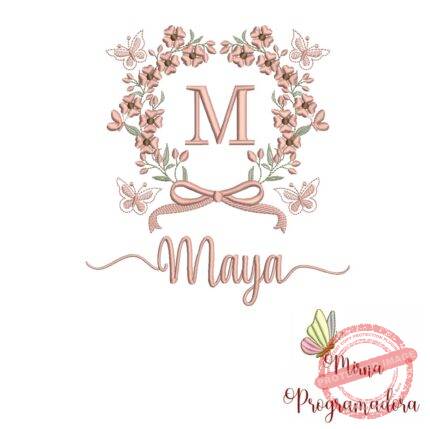 Matriz de Bordado Nome Maya