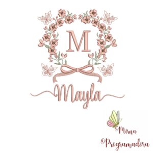 Matriz de Bordado Nome Mayla