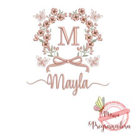 Matriz de Bordado Nome Mayla