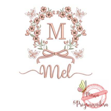 Matriz de Bordado Nome Mel