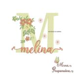 Matriz de Bordado - Nome Melina