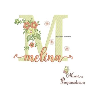 Matriz de Bordado - Nome Melina