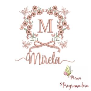 Matriz de Bordado Nome Mirela