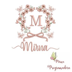Matriz de Bordado Nome Mirna